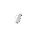 ICY BOX IB-DK4034-CPD Wired USB 3.2 Gen 1 (3.1 Gen 1) Type-C Silver, White