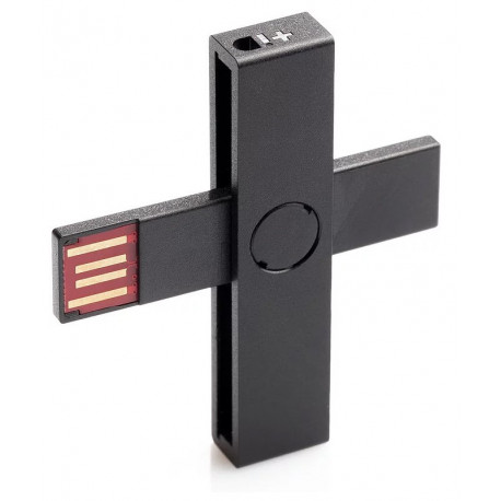 +ID ID-kaardi lugeja USB Blister, must (avatud pakend)