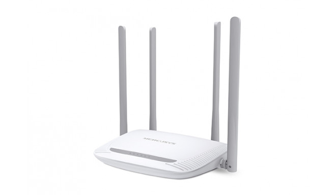 MERCUSYS  Wireless Router||Wireless Router|300 Mbps|IEEE 802,11b|IEEE 802,11g|IEEE 802,11n|1 WAN|3x1