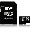 Silicon Power memory card microSDHC 16GB Class 10 + adapter (open package)