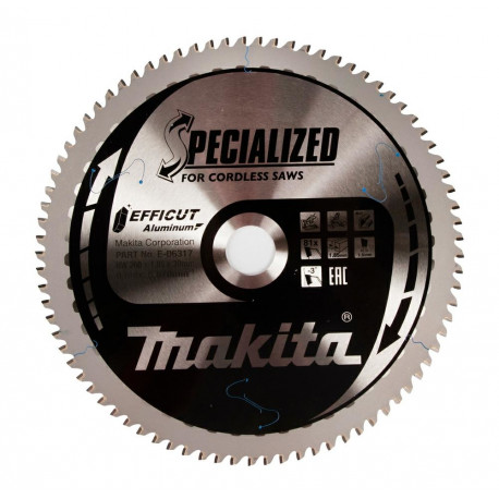 Cutting disc for aluminum MAKITA Efficut 260x30x1.85 81T