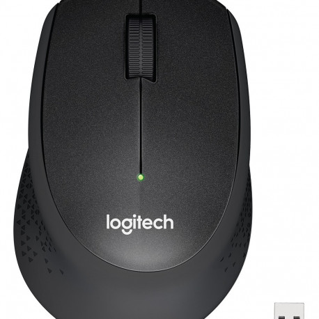Logitech wireless mouse M330 Silent Plus, black