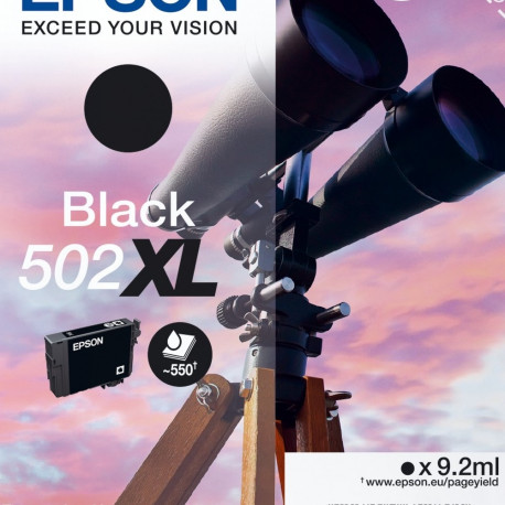 "Epson Tinte 502XL C13T02W14010 Schwarz bis zu 550 Seiten"