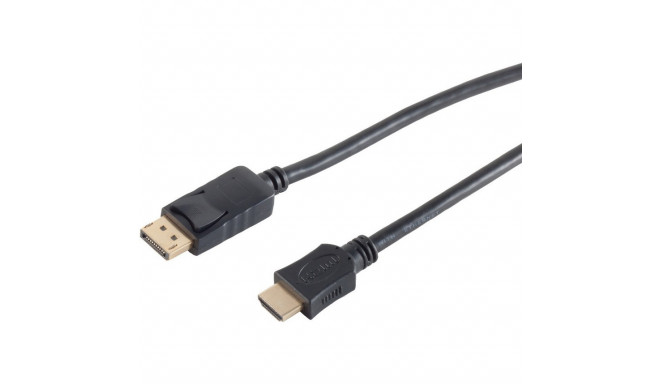 "DisplayPort 1.2 > HDMI (ST-ST) 3m Adapterkabel 4K Schwarz"