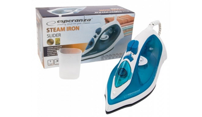 Esperanza EHI002 iron Steam iron Ceramic soleplate Blue,White 2200 W