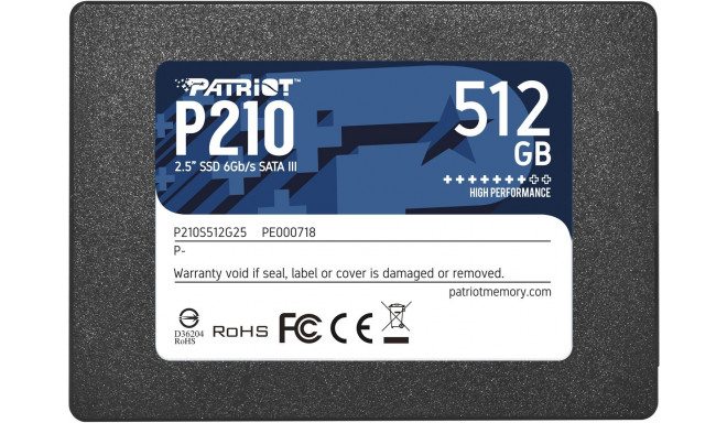 Patriot SSD P210 2.5" 512GB Serial ATA  III