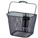 Jalgrattakorv ette, must 340x250x260mm