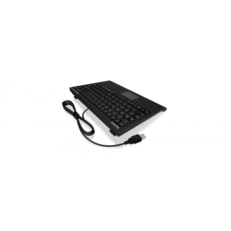 Raidsonic KeySonic ACK540U+ Keyboard, Mini, Touchpad, Softskin, USB