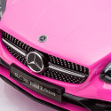 Jeździk na akumulator Mercedes BENZ SLC300 Cabrio dźwięki, światła, pilot - różowy