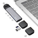 Caruba Multi Functional 9 in 1 USB C Hub Space Grijs