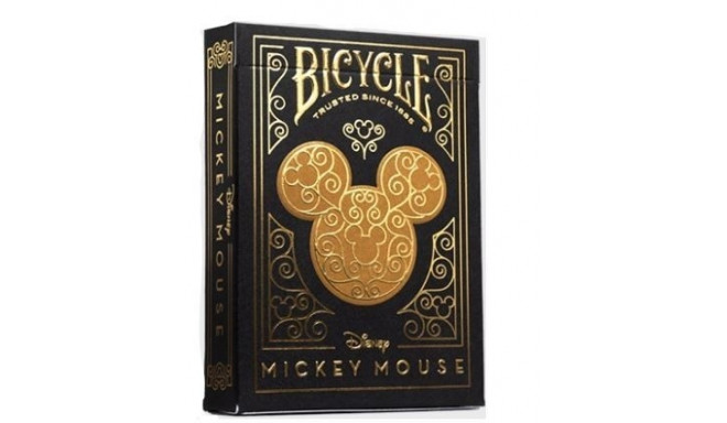 Bicycle playing cards Black & Gold Mickey