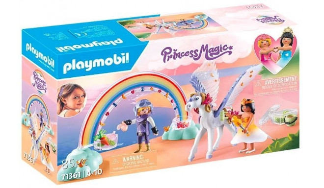 Pegasus with Rainbow in the Clouds