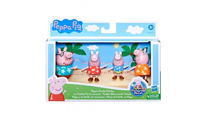 Peppa Pig Familien Figurenset - Mit Baby Evie In Trage Für Süße Spielstunden