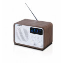 Portable radio FM PLL Bluetooth SD/USB/AUX/Clock/Alarm with battery