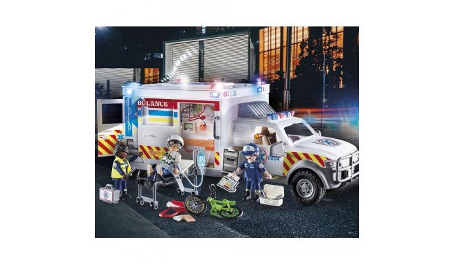 Figures set City Action 70936 Rescue Vehicles: Ambulance with Lights ...