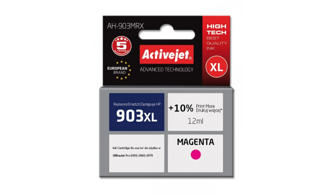 Activejet AH-903MRX tindikassett (asendus HP 903XL T6M07AE; premium; 12 ml; magenta)
