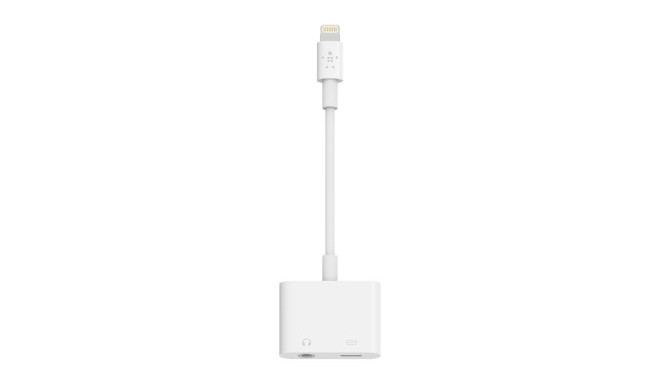 Belkin RockStar mobile phone cable White Lightning Lightning + 3.5mm