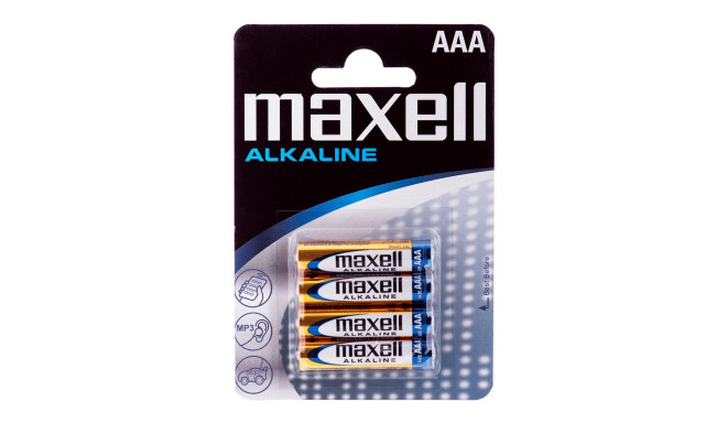 Maxell Battery Alkaline LR-03 AAA 4-Pack Single-use battery