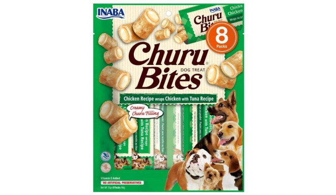 INABA Churu Bites kana tuunikalaga retsept - koeramaius - 8x12g