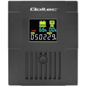 Qoltec 53770 Uninterruptible Power Supply Line Interactive | Monolith | 1500VA | 900W | LCD | USB