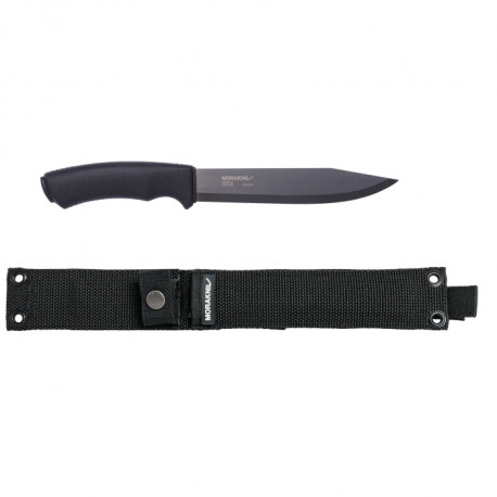 Morakniv Pathfinder Blackblade pussnuga – 170 mm süsinikterasest tera, MOLLE tupp, must
