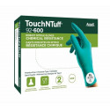 Ühekordsed nitriilkindad Ansell TouchNTuff 92-600, 0,12mm, suurus L (8,5-9), sile peopesa, rohelised