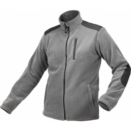 YT.THICK FLEECE SWEATSHIRT, GRAY, SIZE. XXXL