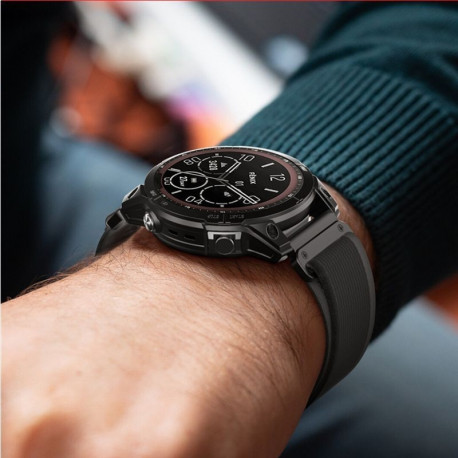 TECH-PROTECT NYLON GARMIN FENIX 5 / 6 / 6 PRO / 7 / 8 / 8 PRO / E / 9 / 9 PRO (47 MM) BLACK/ORANGE