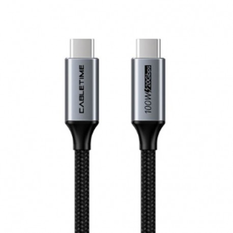 Cable USB3.2, Type C - Type C, 20Gbps, 100W, 20V/ 5A, 4K/ 60HZ, 1m