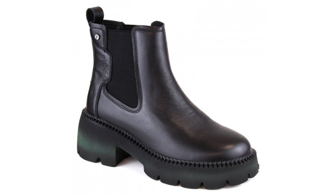 Filippo W PAW484 black leather insulated Chelsea boots (36)