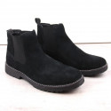 Filippo M PAW499A black leather slip-on Chelsea boots (42)