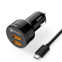 AUKEY CC-T8 mobile device charger Laptop, Power bank, Smartphone, Smartwatch, Tablet Black Cigar lig