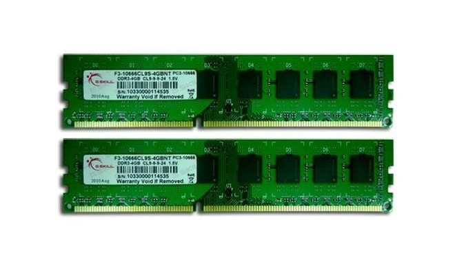 G.Skill RAM 8GB DDR3 DIMM 2x4GB 1333MHz