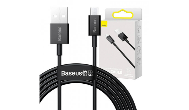 Baseus Superior Series Cable USB to micro USB, 2A, 2m (black)