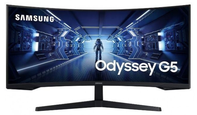 LCD Monitor|SAMSUNG|Odyssey G5|34"|Gaming/Curved/21 : 9|Panel VA|3440x1440|21:9|1 ms|Tilt|Colour Bla