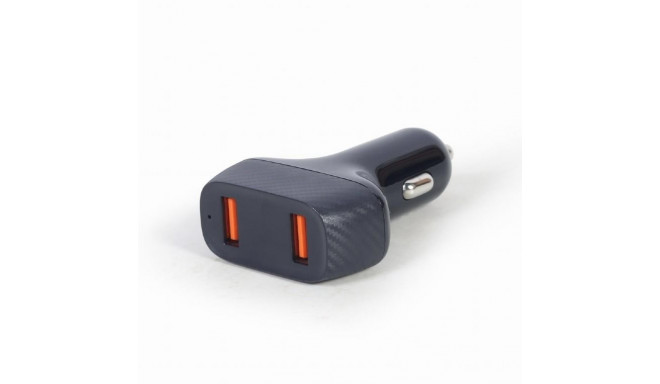 MOBILE CHARGER CAR USB 2PORT/QC3.0 TA-U2QC3-CAR-01 GEMBIRD