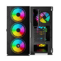 Savio korpus Raptor X1 ARGB Glass/Mesh, must