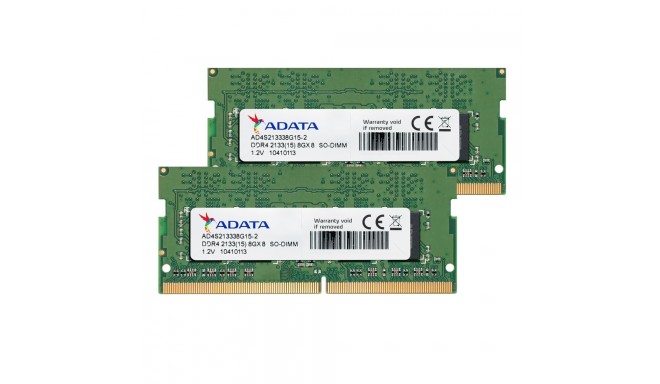 Adata RAM DDR4 SO-DIMM 16GB 2133-CL15 Dual-Kit Premier