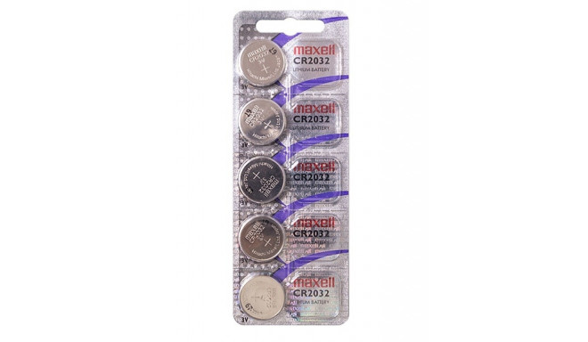 MAXELL CR2032 Battery specialized 5 pcs.