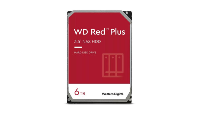 Western Digital Red Plus WD60EFPX sisemine kõvaketas 3.5" 6 TB Serial ATA III