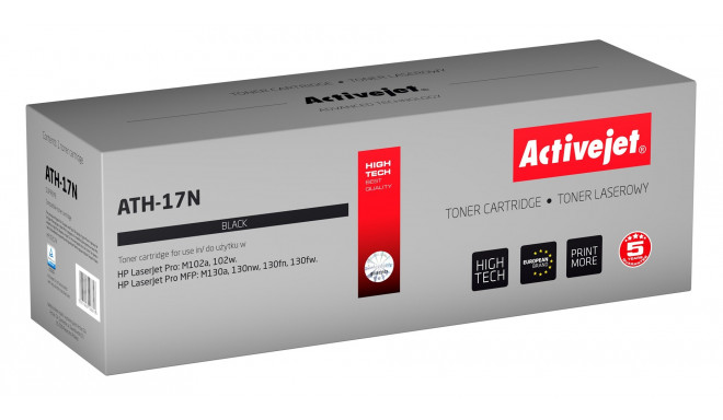 Activejet ATH-17N toner (replacement for HP 17A CF217A; Supreme; 1600 pages; black)