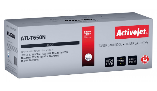 Activejet ATL-T650N toner (replacement for Lexmark T650A11E; Supreme; 7000 pages; black)