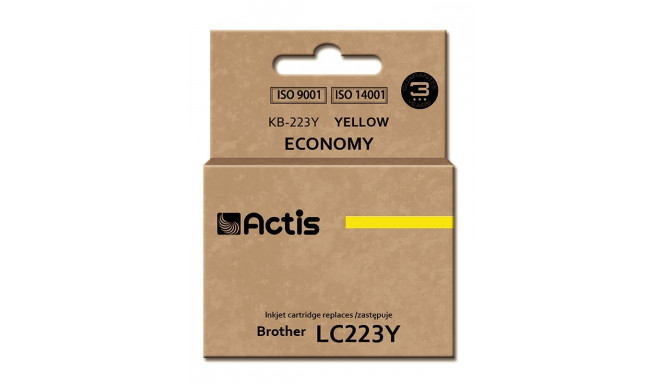 Actis KB-223Y tindikassett (asendus Brother LC223Y; standard; 10 ml; kollane)