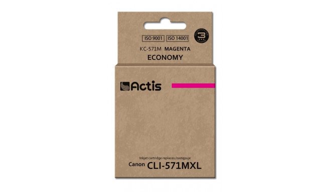 Actis KC-571M ink (replacement for Canon CLI-571M; Standard; 12 ml; magenta)