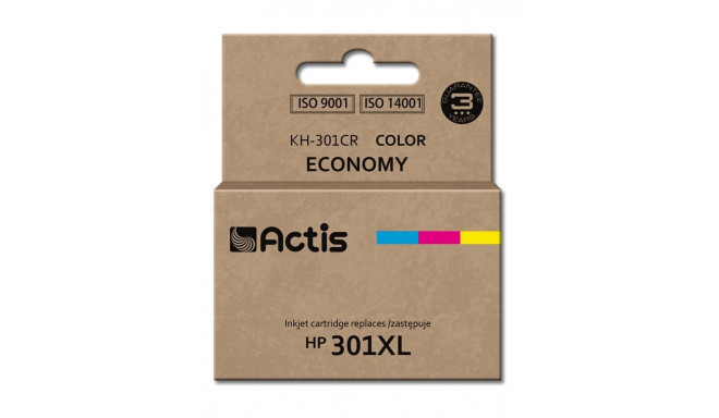 Actis KH-301CR tint (asendus HP 301XL CH564EE; standard; 21 ml; värv: tsüaan, magenta, kollane)
