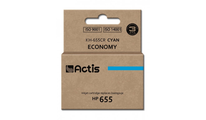 Actis KH-655CR ink (replacement for HP 655 CZ110AE; Standard; 12 ml; cyan)