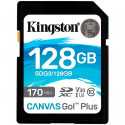 Kingston mälukaart SDXC 128GB Canvas Go Plus 170R C10 UHS-I U3 V30