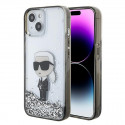 Karl Lagerfeld case for iPhone 15 6,1" KLHCP15SLKKNSK transparentna hardcase Liquid Glitter Ikonik Karl Lagerfeld case for iPhone 15 6,1" KLHCP15SLKKNSK transparentna hardcase Liquid Glitter Ikonik