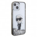 Karl Lagerfeld case for iPhone 15 6,1" KLHCP15SLKKNSK transparentna hardcase Liquid Glitter Ikonik Karl Lagerfeld case for iPhone 15 6,1" KLHCP15SLKKNSK transparentna hardcase Liquid Glitter Ikonik