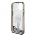 Karl Lagerfeld case for iPhone 15 6,1" KLHCP15SLKKNSK transparentna hardcase Liquid Glitter Ikonik Karl Lagerfeld case for iPhone 15 6,1" KLHCP15SLKKNSK transparentna hardcase Liquid Glitter Ikonik
